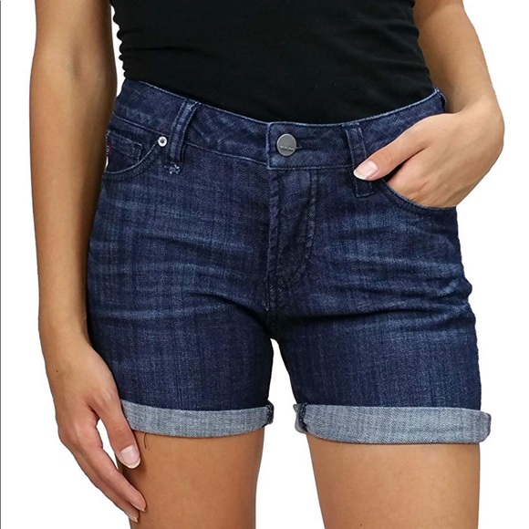 Dear John Ava Roll Up Denim Shorts - Picture 6 of 7